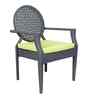 Nowra Wicker Table And Chair (With 4 Chair) Set In Grey Finish