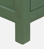 Noyes Mango Wood 4 Door Cabinet In Green Colour