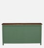 Noyes Mango Wood 4 Door Cabinet In Green Colour