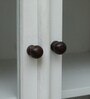 Noyes Mango Wood 4 Door Cabinet In White Colour