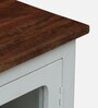 Noyes Mango Wood 4 Door Cabinet In White Colour