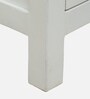 Noyes Mango Wood 4 Door Cabinet In White Colour