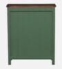 Noyes Mango Wood Cabinet In Green Colour With Drawers