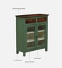 Noyes Mango Wood Cabinet In Green Colour With Drawers