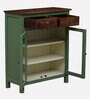Noyes Mango Wood Cabinet In Green Colour With Drawers