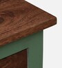 Noyes Mango Wood Cabinet In Green Colour With Drawers