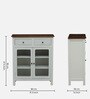 Noyes Mango Wood Cabinet In White Colour With Drawers