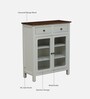 Noyes Mango Wood Cabinet In White Colour With Drawers