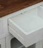 Noyes Mango Wood Cabinet In White Colour With Drawers