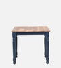 Noyes Sheesham Wood 4 Seater Dining Table In Blue & Natural Finish