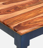 Noyes Sheesham Wood 6 Seater Dining Table In Blue & Natural Finish