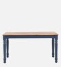 Noyes Sheesham Wood 6 Seater Dining Table In Blue & Natural Finish