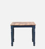Noyes Sheesham Wood 6 Seater Dining Table In Blue & Natural Finish