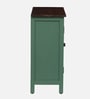 Noyes Solid Wood Cabinet In Olive Green Colour