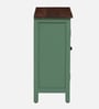 Noyes Solid Wood Cabinet In Olive Green Colour