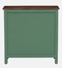 Noyes Solid Wood Cabinet In Olive Green Colour