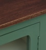 Noyes Solid Wood Cabinet In Olive Green Colour