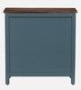 Noyes Solid Wood Cabinet In Slate Grey Colour