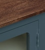 Noyes Solid Wood Cabinet In Slate Grey Colour