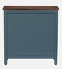 Noyes Solid Wood Cabinet In Slate Grey Colour