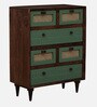 Noyes Solid Wood Chest Of Drawers In Green Colour