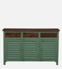 Noyes Solid Wood Sideboard In Green Colour