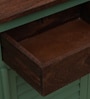 Noyes Solid Wood Sideboard In Green Colour