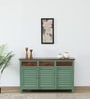 Noyes Solid Wood Sideboard In Green Colour