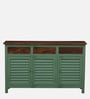 Noyes Solid Wood Sideboard In Green Colour