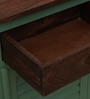 Noyes Solid Wood Sideboard In Green Colour