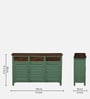 Noyes Solid Wood Sideboard In Green Colour