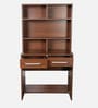 Nozomi Hutch Desk in Regato Walnut Finish