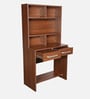 Nozomi Hutch Desk in Regato Walnut Finish
