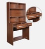 Nozomi Hutch Desk in Regato Walnut Finish