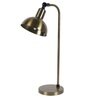 Traditional Antique Brass Study Lamp With Aluminium Base