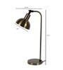 Traditional Antique Brass Study Lamp With Aluminium Base
