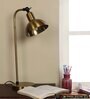 Traditional Antique Brass Study Lamp With Aluminium Base