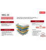 NRG (20) Pocket Spring, HR Foam & PU Foam 12 Inch Single Size Mattress