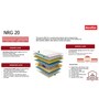 NRG (20) Pocket Spring, HR Foam & PU Foam 12 Inch Queen Size Mattress