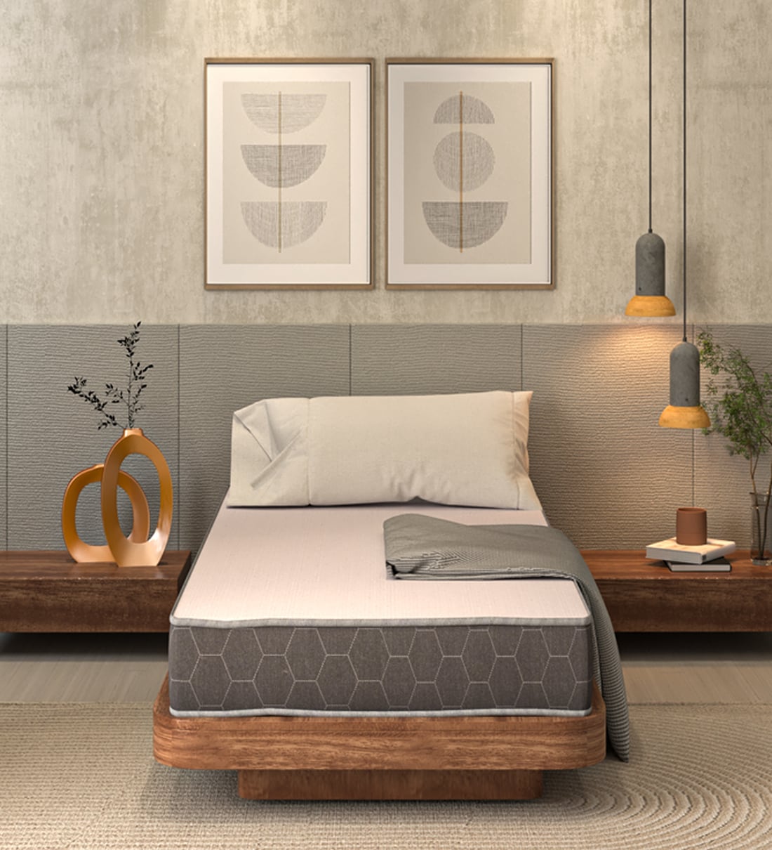 Buy Nube 5 inch Foam Single Mattress in White Colour Online Single Foam Mattresses Single