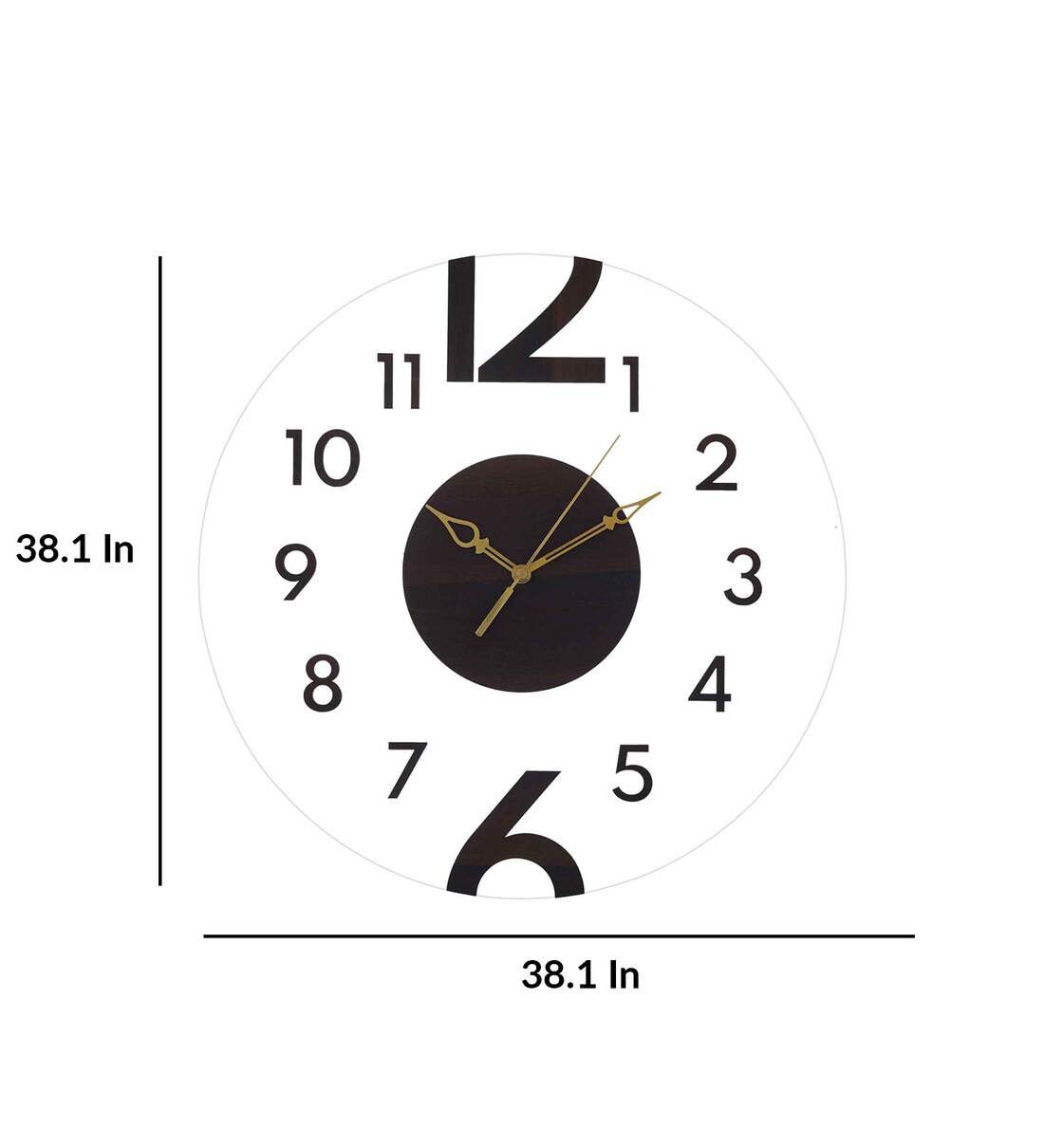 Buy Numerical Acrylic Wall Clock by The Next Decor Online - Modern Wall ...