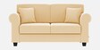 Numonk Velvet 2 Seater Sofa in Sandy Beige Colour