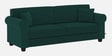 Numonk Velvet 3 Seater Sofa in Amazon Green Colour