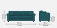 Numonk 3 Seater Sofa In Arabian Green Colour