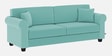 Numonk Velvet 3 Seater Sofa in Barmuda Aqua Colour
