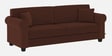 Numonk Velvet 3 Seater Sofa in Chocolate Brown Colour