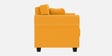 Numonk Velvet 3 Seater Sofa in Saffron Yellow Colour