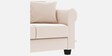 Numonk Velvet 3 Seater Sofa in Warm White Colour