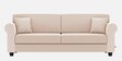 Numonk Velvet 3 Seater Sofa in Warm White Colour