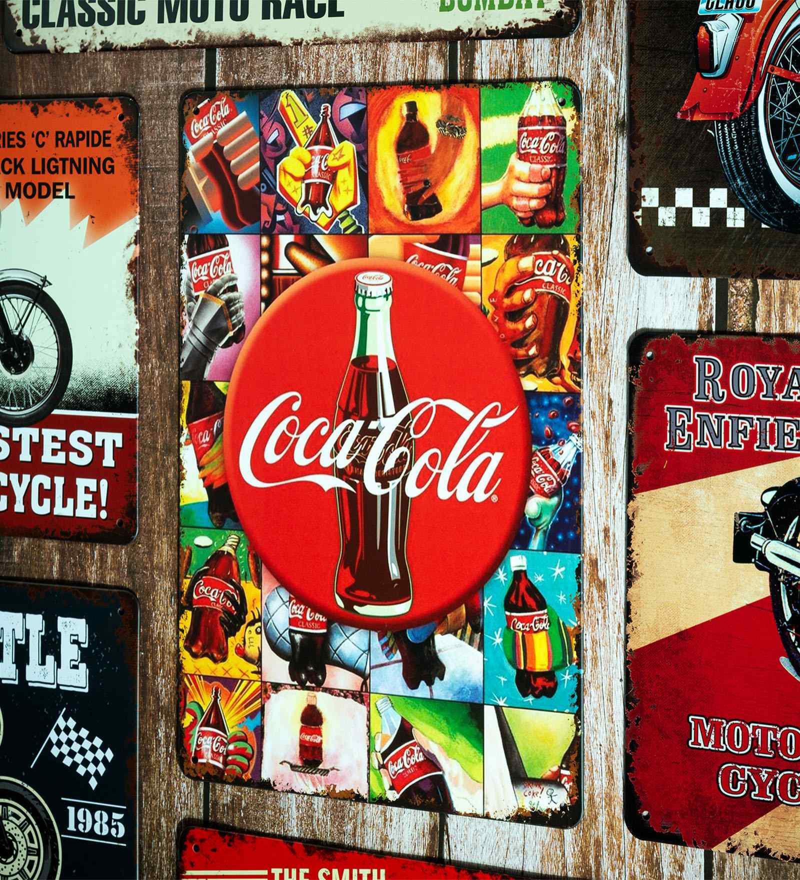 Big wall sign Coca cola posters Metal Plate